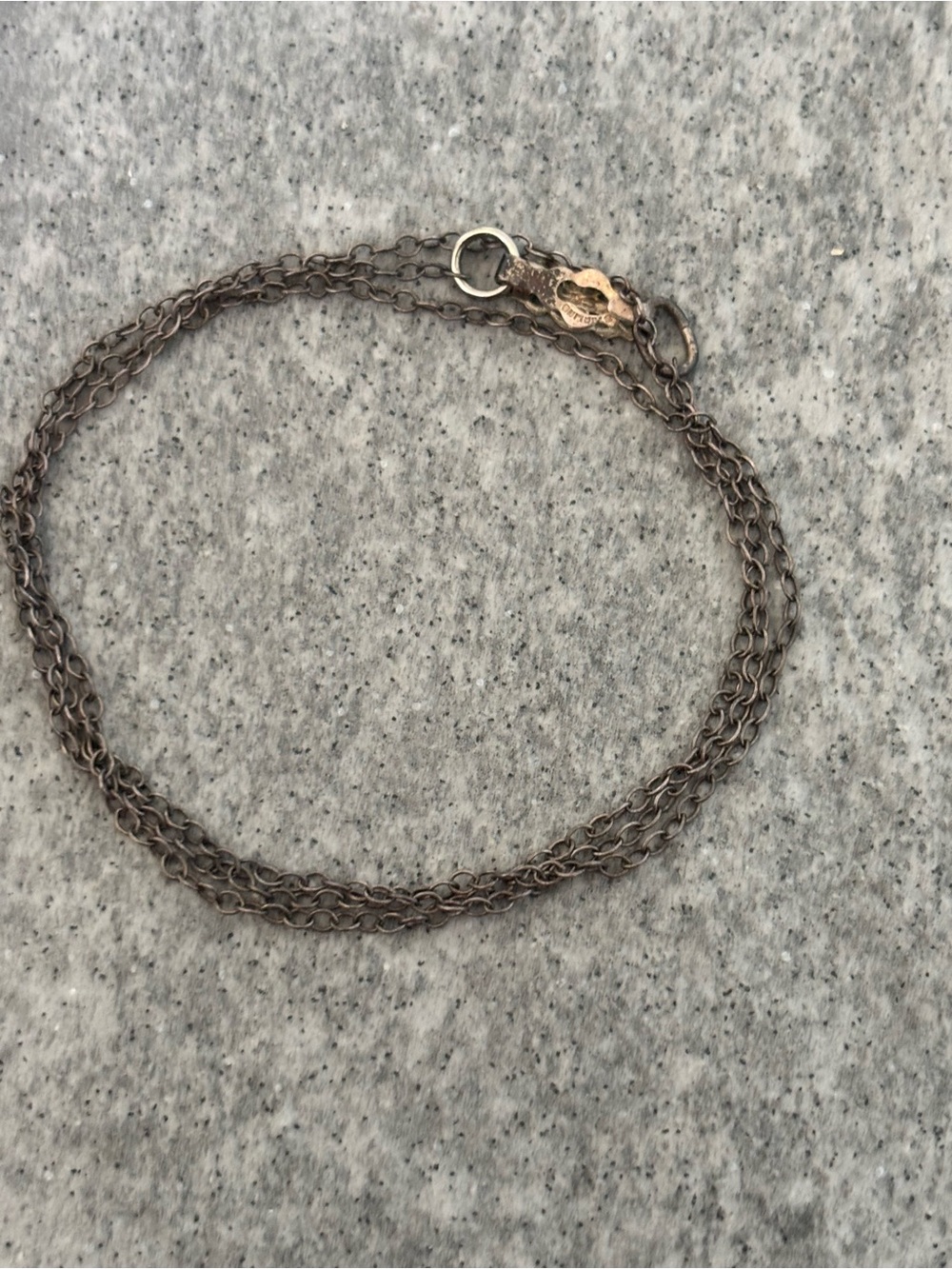 1930’s Sterling Silver Cable Link Chain Necklace Fine Jewelry 18” Atq Art Deco